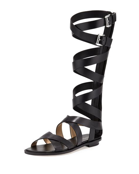 michael kors black gladiator sandals|Michael Kors gladiator heels.